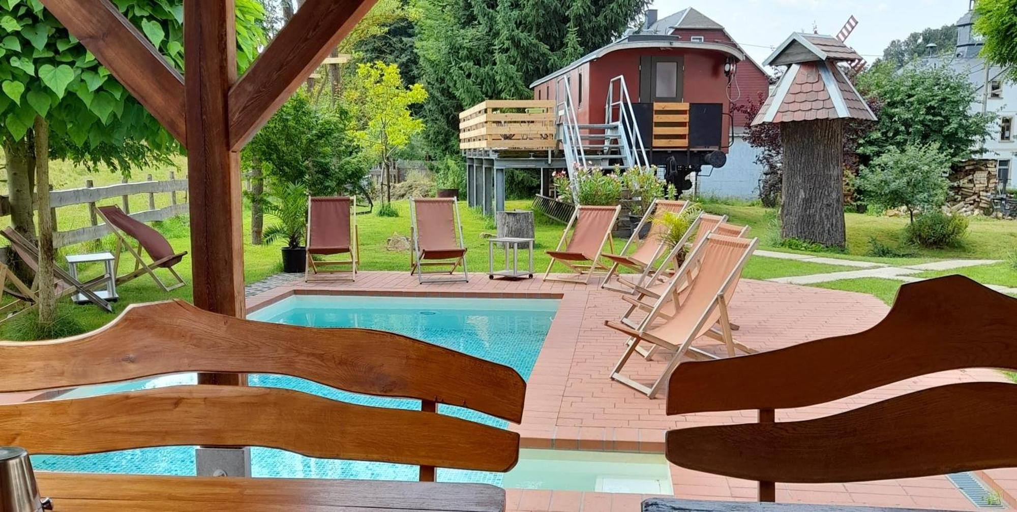 Eisenbahnromantik Im Urlaub Heinsdorfergrund Exteriör bild